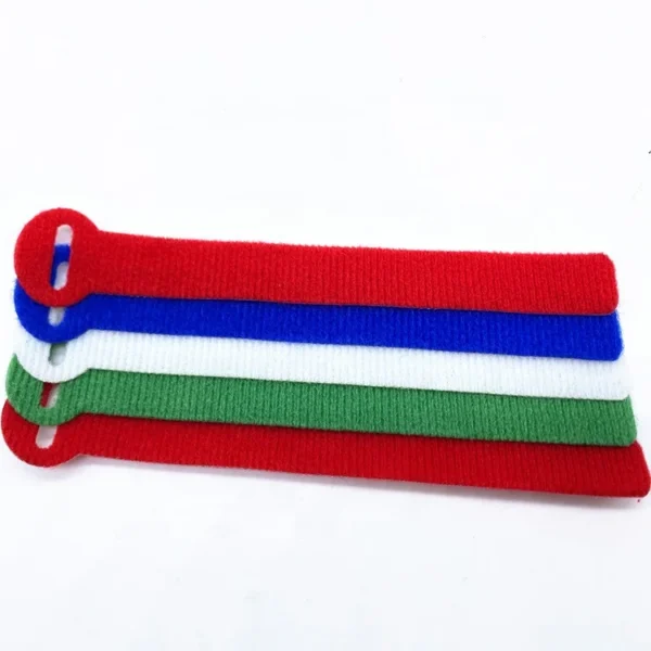 Af80a19f0ae0a4a9abb8919e89c10b2bbi Bunte Kabelbinder, doppelseitig verstellbar, selbstsichernd, mit Klettverschluss