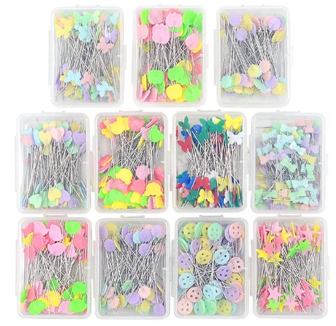 Multicolor Steel Durable Straight Quilting Pins Mini Style Craft Positioning Fixed Sewing Marker Needle for Sewing