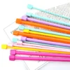 Wholesale Candy Color 1mm Thickness 25cm Long Simple DIY Crochet Hooks Knitting Needles Set Weave Craft Plastic Point