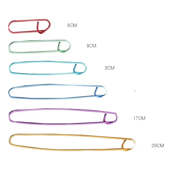 H1edcf7bc6c204855a46a38136db04208i Good Quality Simple Style Aluminum Yarn Stitch Holder Knitting Safety Stitch Markers