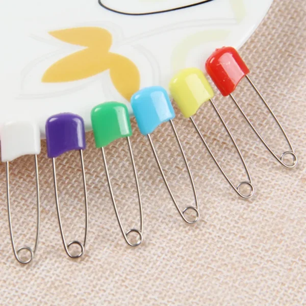 High Quality Multi-Purpose Stainless Steel Safety Pin Baby Bun Head Pin Color Coded Sewing Accessory