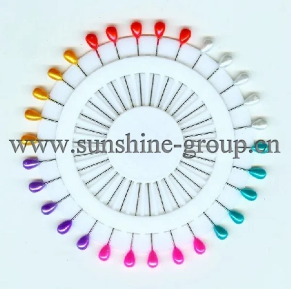 38mm Colorful Pearl Head Pin - 40 PC Safety Round Shape Sewing Pin for Crafts