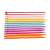 Candy Color DIY Crochet Hooks Knitting Needles Set 25cm Long Plastic Point 4.0mm-10.0mm