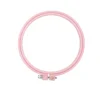 H34fbd43bcdd648b2afb9ef9e0859e919Y Colorful ABS Plastic Embroidery Hoops Embroidery Frame Cross Stitch Hoop