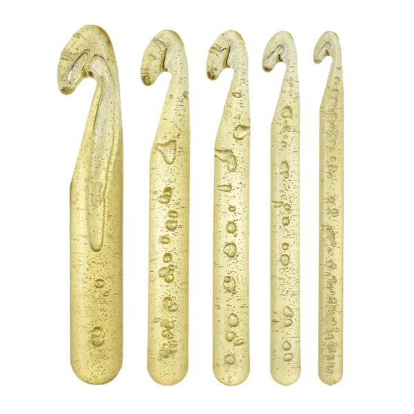12-25mm Large Size Knitting Hook Set Chunky Crystal Handle Crochet Hook Set for Knitting