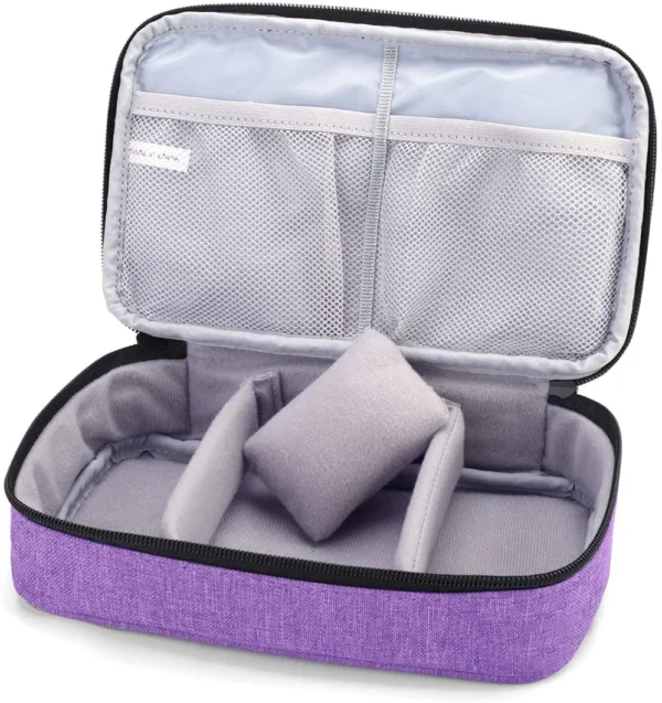 H3e16cf7d80e04928b20d7f0ef2eb67e54 Kit de costura portátil de doble capa con logotipo personalizado para viajes, incluye caja, hilo y accesorios de costura. Organizador.