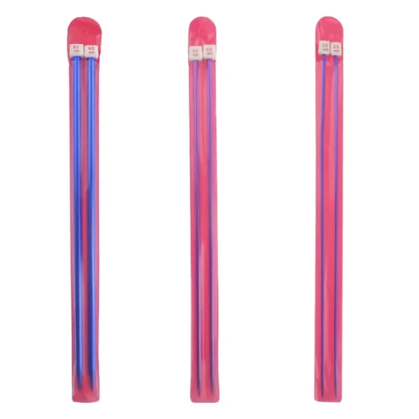 35cm Multi-Size Colorful Aluminum Crochet Sweater Needle Crochet Hook Knitting Needles for Sweater DIY Handcraft