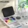 Kit de costura multifuncional para principiantes, caja de costura DIY con carretes de hilo, accesorios de costura de estilo sencillo