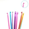 High-quality Colorful Single Head Knitting DIY Weaving Tool Set Aluminum Crochet Hook Sewing