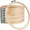 Elegant Bamboo Embroidery Hoop: Natural Craft Harmony