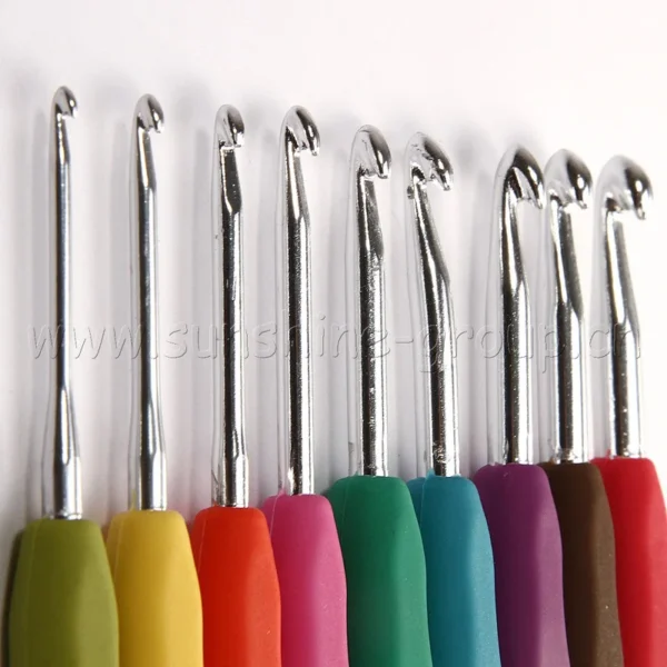 Premium TPR Crochet Hooks Set - Ergonomic & Comfort Grip for Smooth Crafting
