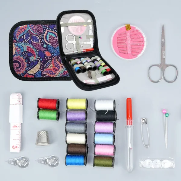 New Pattern Eco-friendly Light Luxury Sewing Box Set Polyester Household Sewing Bag Good Quality DIY Hand Sewing Storage Box