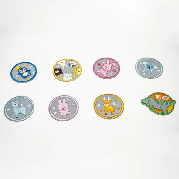 Wholesale Adhesive Embroidery Stickers Embossed Letters Unique Design Custom PVC Soft Rubber Patches