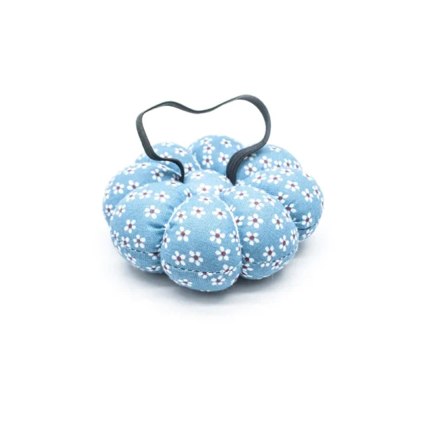 Pumpkin Shape Fabric Pin Cushion Wrist Pin Holder for Sewing