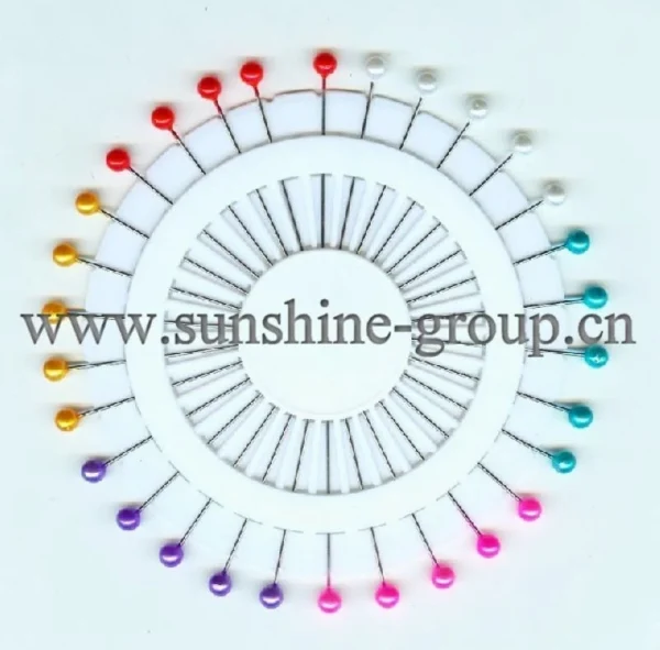 38mm Colorful Pearl Head Pin - 40 PC Safety Round Shape Sewing Pin for Crafts