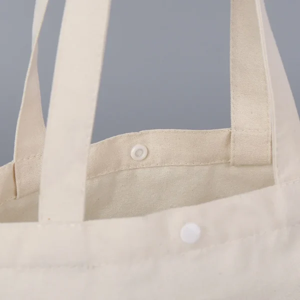 Wholesale Handle Canvas Bag 100% Cotton Shopping White Canvas Tote Bag With Pocket