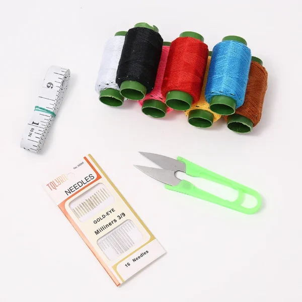 JC DIY Multifunctional Sewing Accessories Box Embroidery Craft Colorful Portable Plastic Box Sewing Kit