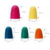 DIY Hand Sewing Tools Rubber Non-slip Thimble Color Finger protection Cover