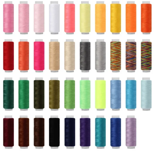 39-Color Sewing Thread DIY Sewing Machine Thread 40/2 Polyester Thread