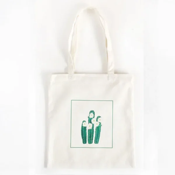 Wholesale Handle Canvas Bag 100% Cotton Shopping White Canvas Tote Bag With Pocket