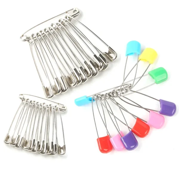 High Quality Multi-Purpose Stainless Steel Safety Pin Baby Bun Head Pin Color Coded Sewing Accessory