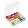 H9da6228b232245ea818d958b31c856e4T 25Pcs 36Pcs Sewing Accessories Colorful Thread and Plastic Bobbin Simple Style Sewing Thread Kit