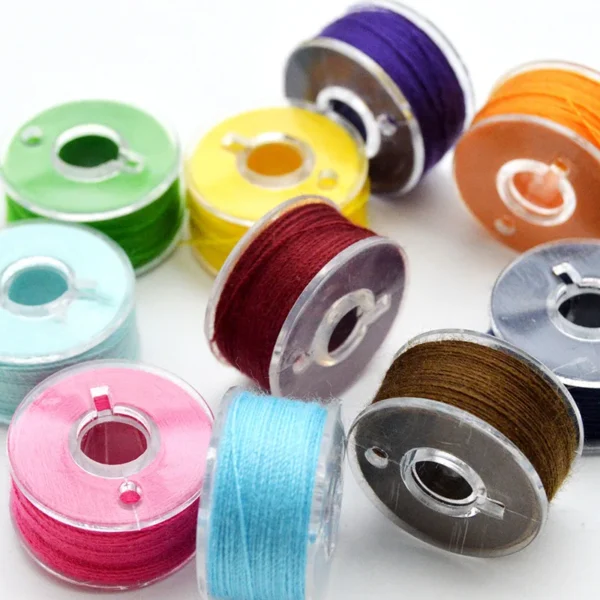 H9f72b73a69fe47d5ab5105a229581059U 25Pcs 36Pcs Sewing Accessories Colorful Thread and Plastic Bobbin Simple Style Sewing Thread Kit