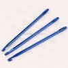 Agujas de ganchillo de aluminio con ojo grande