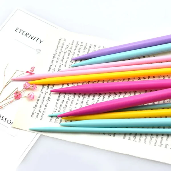 Wholesale Candy Color 1mm Thickness 25cm Long Simple DIY Crochet Hooks Knitting Needles Set Weave Craft Plastic Point