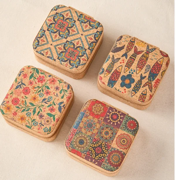 Ha5139192d7714b5fb67d59b0a601d578P Vintage Soft Wood Print Portable Travel Mini Sewing Box Storage Kit