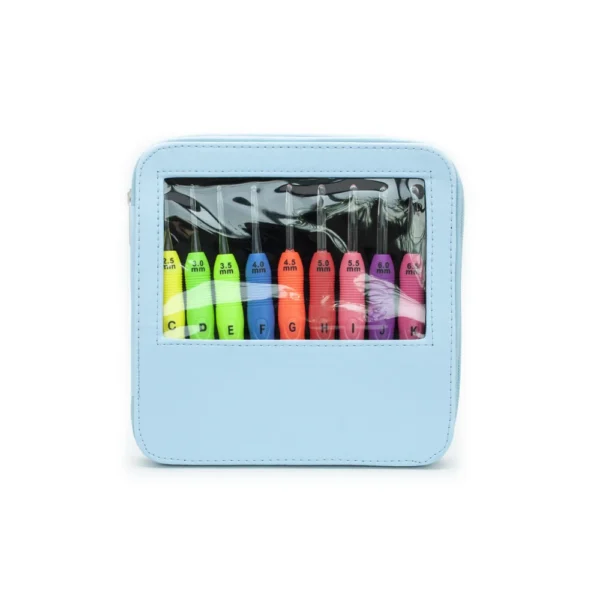 LED Crochet Hook Plastic Simple Sewing Kit with 9 Models Optional Light Knitting Needles