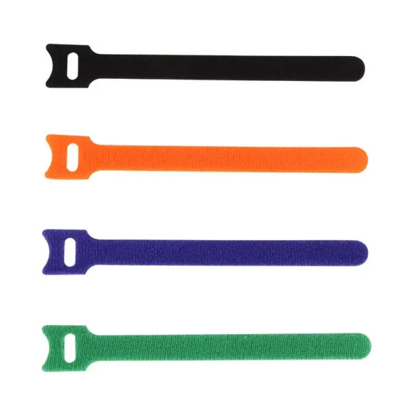 Adjustable Christmas Garland Ties Self-Adhesive White Nylon Garden Plant Cable Strap with Hook Loop for Holiday Decorations