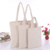 Wholesale Handle Canvas Bag 100% Cotton Shopping White Canvas Tote Bag With Pocket
