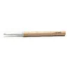 Wholesale Head Ergonomic Crochet Hook Aluminum Needle With Wood Handle Knitting Hooks