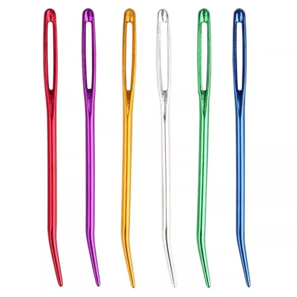 Gold Tail Thick Head Embroidery Needle for Sewing Leather Goods Big Eye Blunt Hand Sewing Accessory