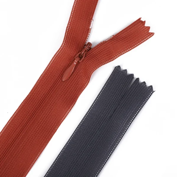 工場直販卸売 3# ナイロン製隠しファスナー カラフルレース生地 アパレル用ファスナー 在庫あり ドレス・衣料品用