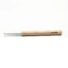 Wholesale Head Ergonomic Crochet Hook Aluminum Needle With Wood Handle Knitting Hooks