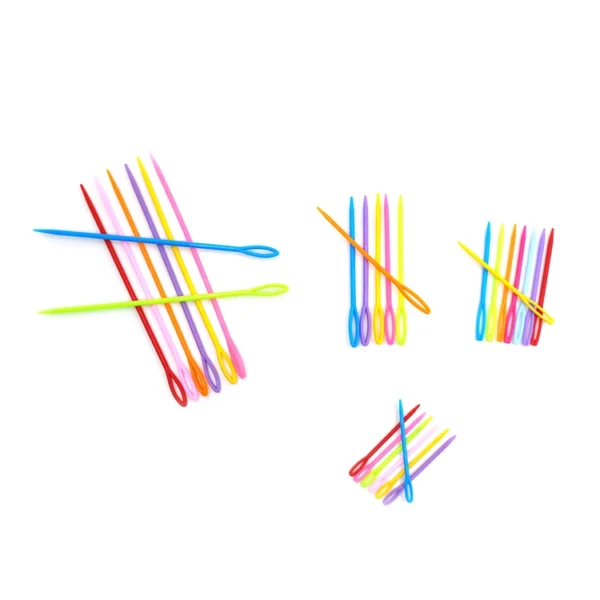 Colorful Plastic Sewing Accessory Knitting Needles for Hand Knitting with PP Bags