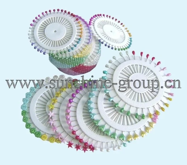 38mm Colorful Pearl Head Pin - 40 PC Safety Round Shape Sewing Pin for Crafts
