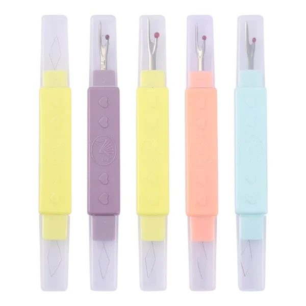 Double Head Multifunctional Seam Rippers Stitching Remover and Threader for Hand Sewing Household Manual Sewing Tools