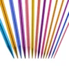 35cm Multi-Size Colorful Aluminum Crochet Sweater Needle Crochet Hook Knitting Needles for Sweater DIY Handcraft