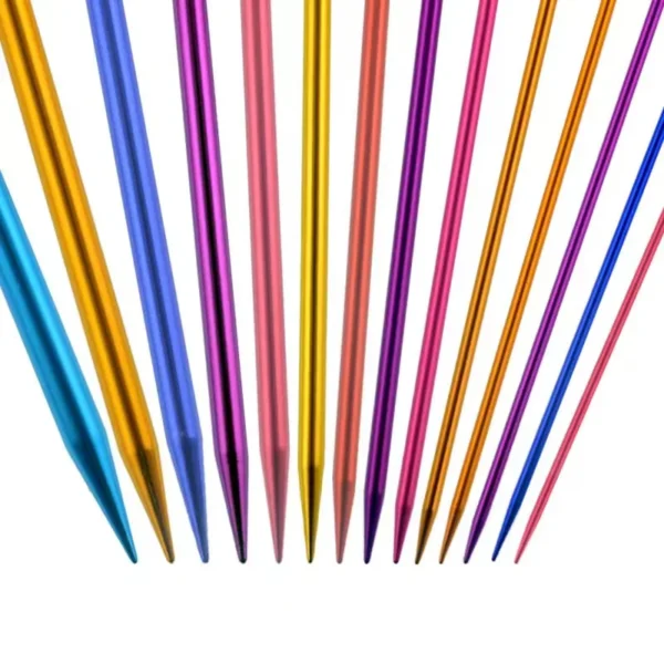 35cm Multi-Size Colorful Aluminum Crochet Sweater Needle Crochet Hook Knitting Needles for Sweater DIY Handcraft