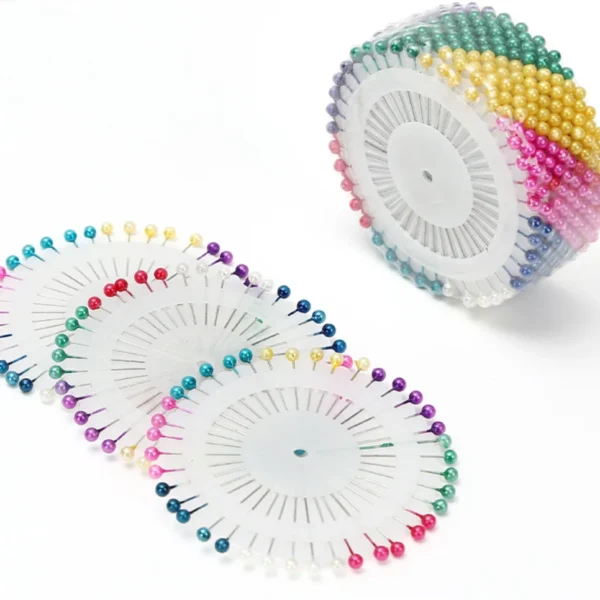 38mm Colorful Pearl Head Pin - 40 PC Safety Round Shape Sewing Pin for Crafts
