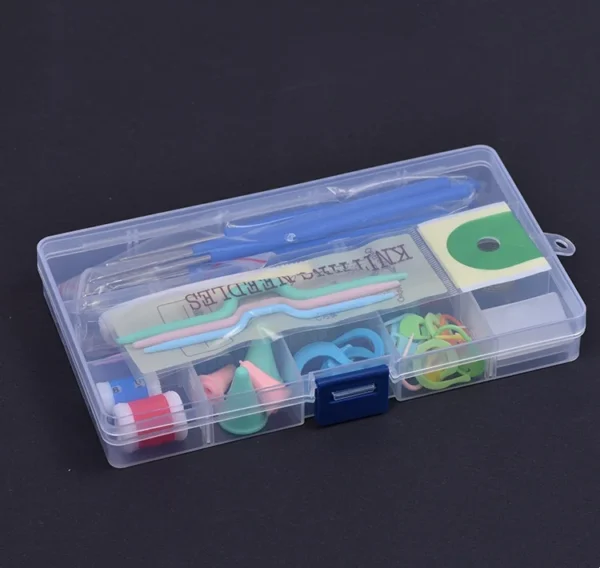Hfaaf339f2b4840778a8070bba37d45d2e 53pcs Set Hooks Accessories Small Tools Sewing Needles Locking Stitch Markers Hand Knitting Crochet Tool Kit