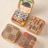 Hfba1d836895b49a2b2b5df487b454d1e5 Vintage Soft Wood Print Portable Travel Mini Sewing Box Storage Kit