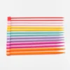 Wholesale Candy Color 1mm Thickness 25cm Long Simple DIY Crochet Hooks Knitting Needles Set Weave Craft Plastic Point