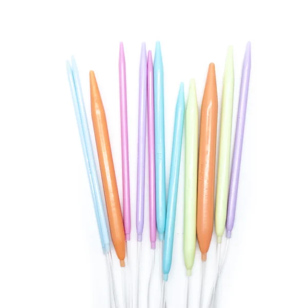 12pcs 120cm Different Size Multi Color Plastic  Afghan Tunisian Crochet Hook Set for Knitting Sweater